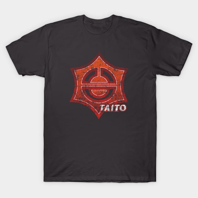 Taito Ward of Tokyo Japanese Symbol Distressed T-Shirt by PsychicCat